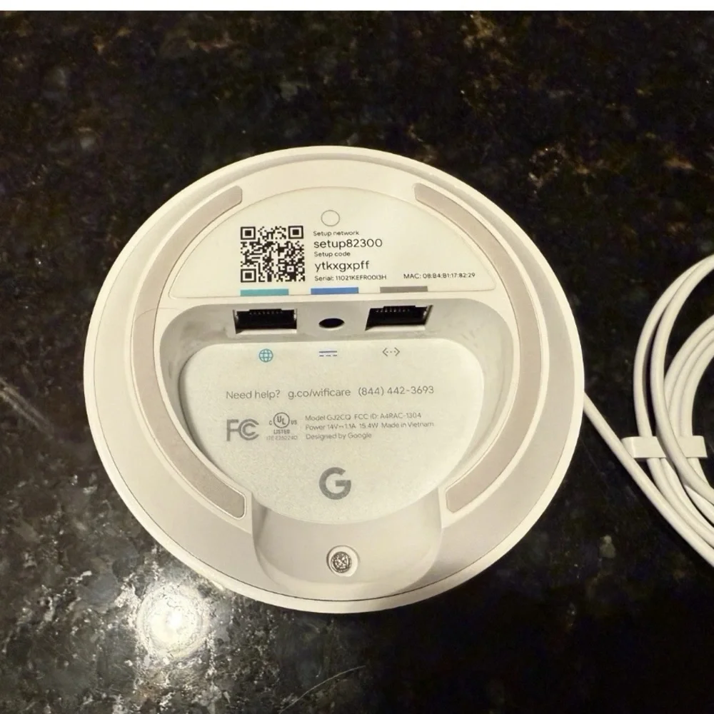 Google WIFI Access Point Router GJ2CQ WIFI Google Mesh w/ Power Cord